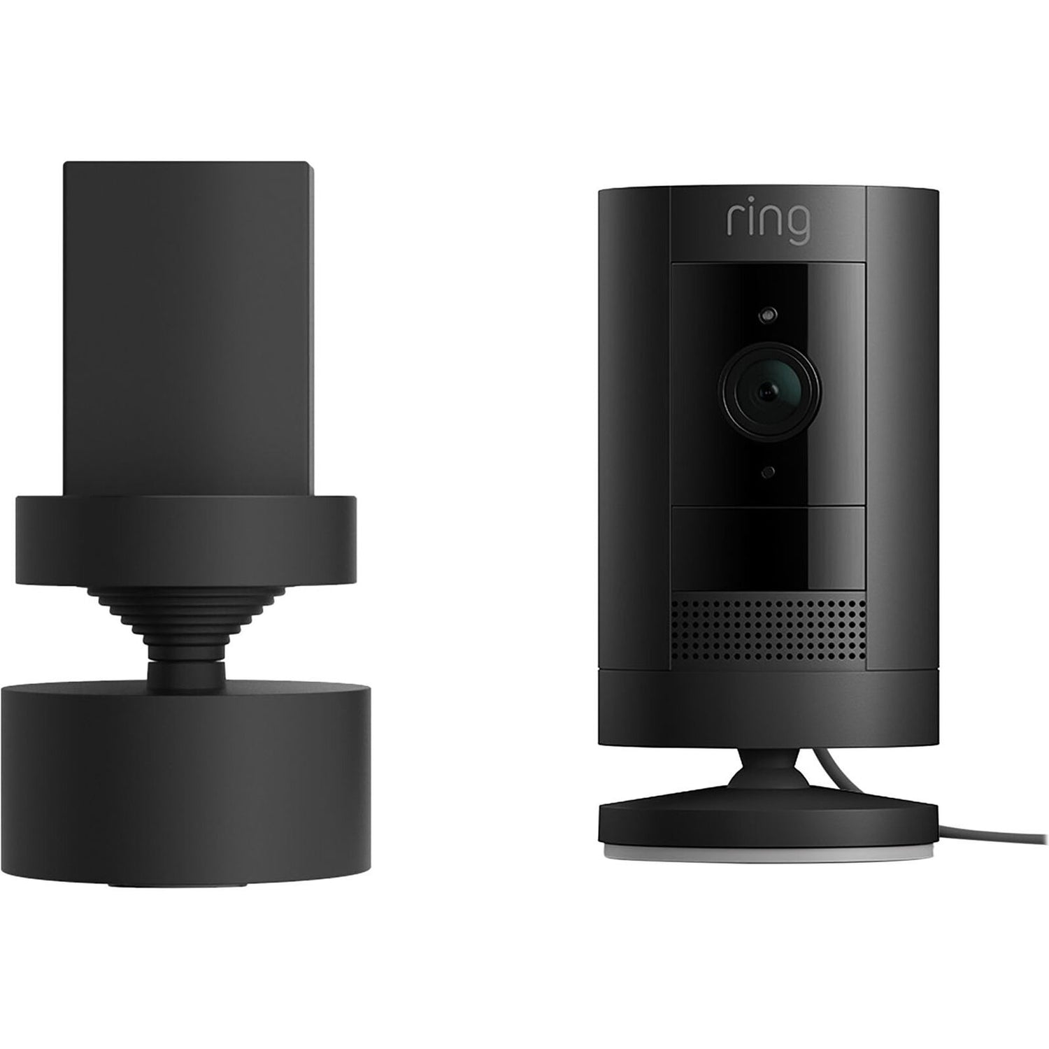 Ring Indoor/Outdoor PanTilt Mount for Ring Stick Up Cam PlugIn Bla