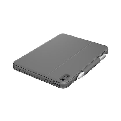 Logitech Rugged Folio Keyboard Case for Apple iPad (10th Gen) - Oxford Gray (New)