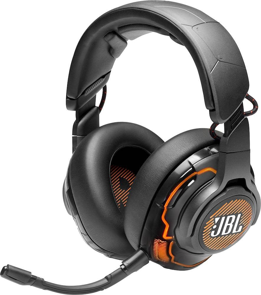 JBL Quantum One RGB Wired Over Ear Noise Cancelling Gaming Headset - Black (Certified Refurbished)