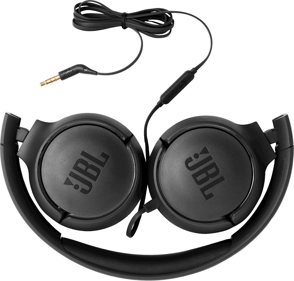 JBL TUNE 500 Wired On-Ear Headphones - Black (Refurbished)