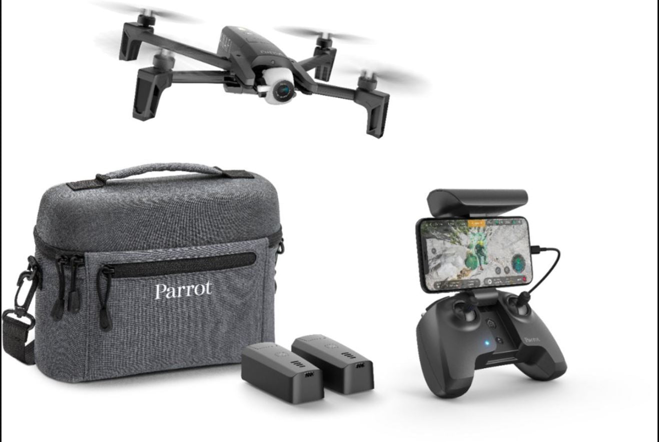 Parrot ANAFI Extended Drone with 2 Additional Batteries &amp; Travel Bag - Dark Gray (Certified Refurbished)