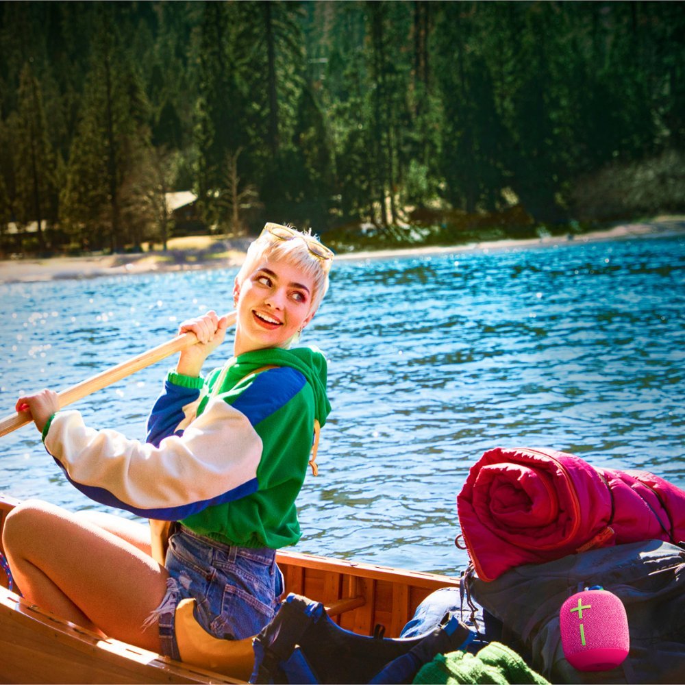 Ultimate Ears WONDERBOOM 3 Portable Bluetooth Mini Speaker with Waterproof/Dustproof Design - Hyper Pink (Renewed)