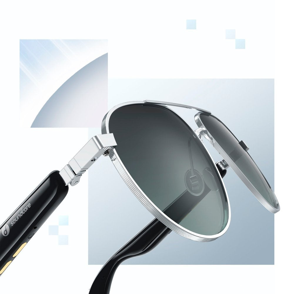 Soundcore by Anker Tour Frames Bluetooth Audio Glasses - Black (Certified Refurbished)