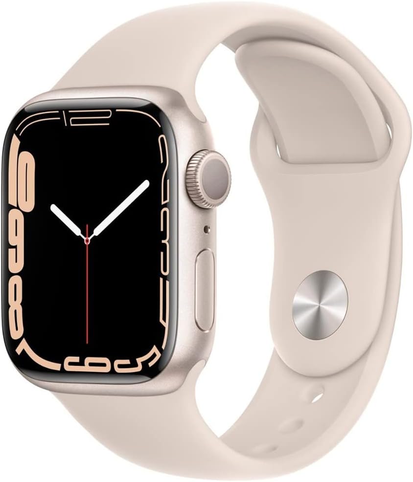 Apple Watch Series 7 (GPS + LTE) 41MM Starlight Aluminum Case & Sport Band (Certified Refurbished)