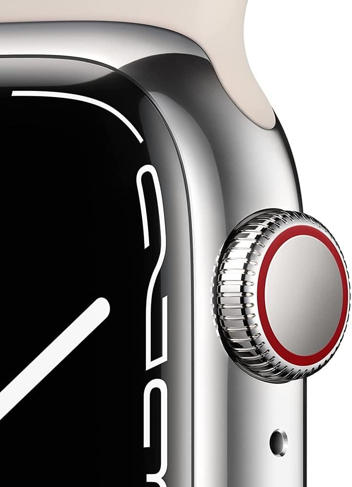 Apple Watch Series 7 (GPS + LTE) 41MM Starlight Aluminum Case & Sport Band (Certified Refurbished)