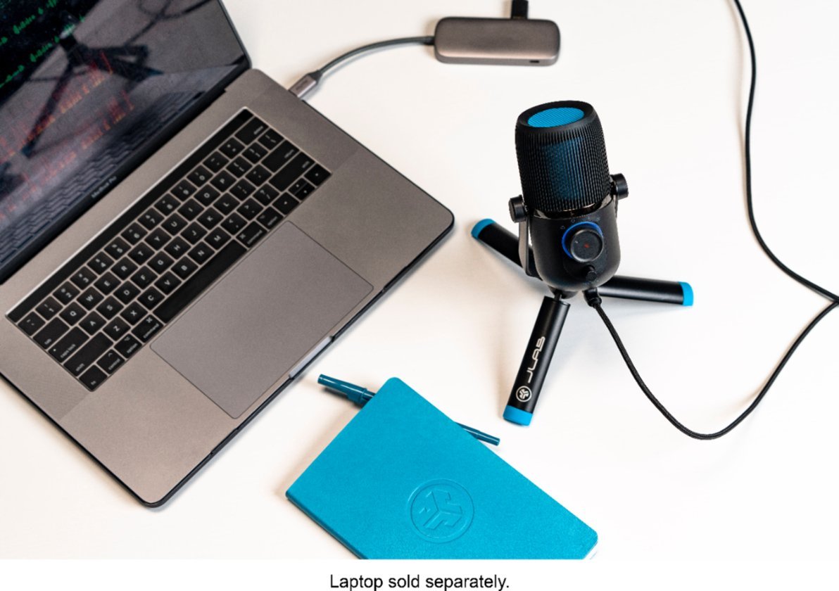 Usb Adapter Jlab JLab TALK Professional Plug & Play USB Microphone - Black (Certified R ...
