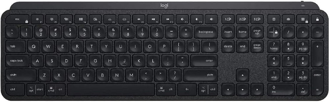 Logitech MX Keys Advanced Full-size Wireless Keyboard w/ Backlit keys - Black (Certified Refurbished)