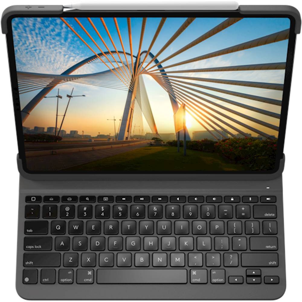 Logitech Slim Pro Keyboard Folio for iPad Pro 12.9" (3rd & 4th Gen) - Graphite (Pre-Owned)