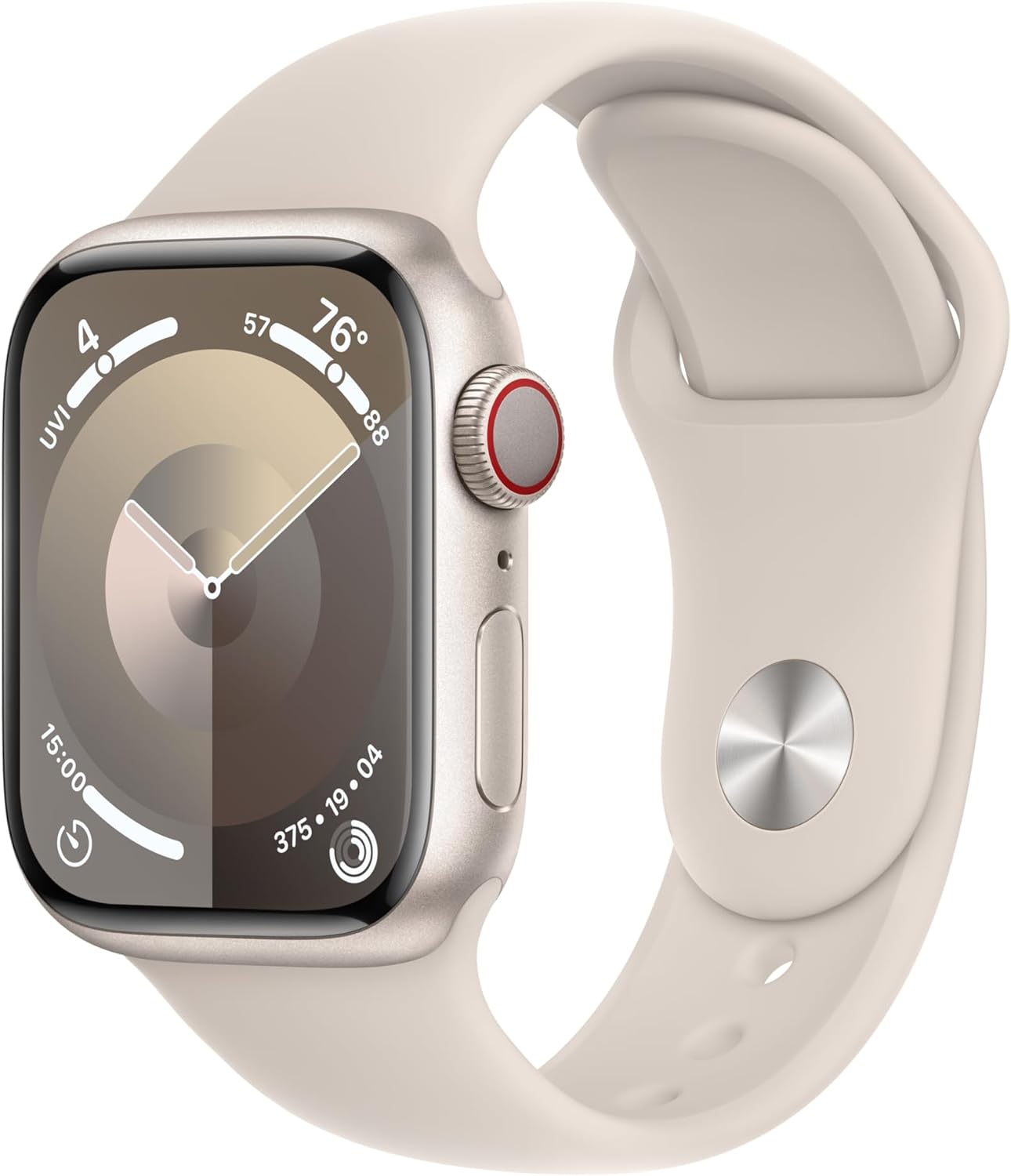 Apple Watch Series 9  (GPS + LTE) 41MM Starlight Aluminum Case & Sport Band (Certified Refurbished)