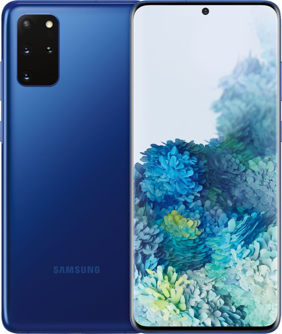 Samsung Galaxy S20+ (Plus) - 128GB (Unlocked) - Aura Blue (Renewed)