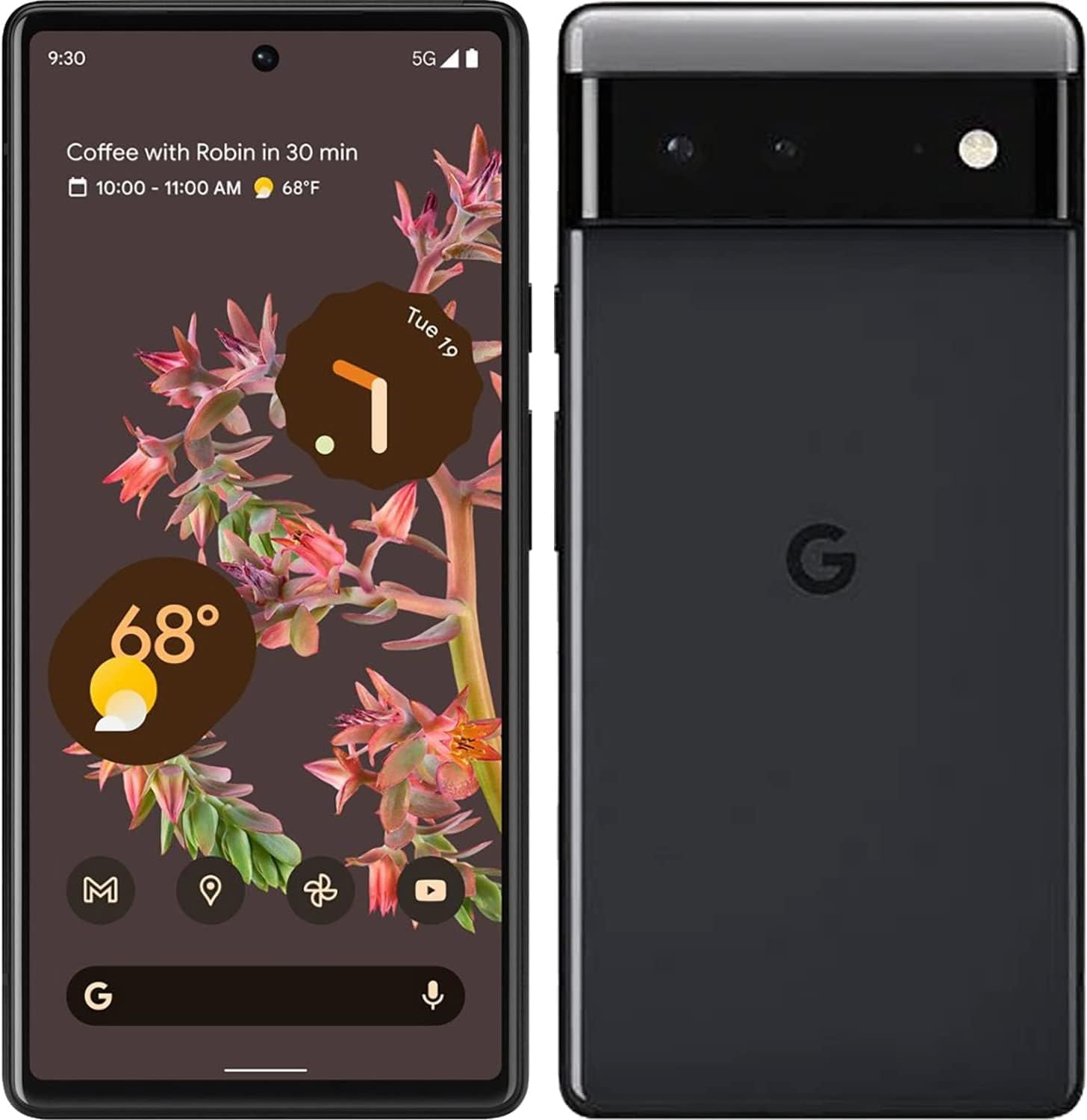 Google Pixel 6 5G 128GB (Unlocked) - Stormy Black (Refurbished)