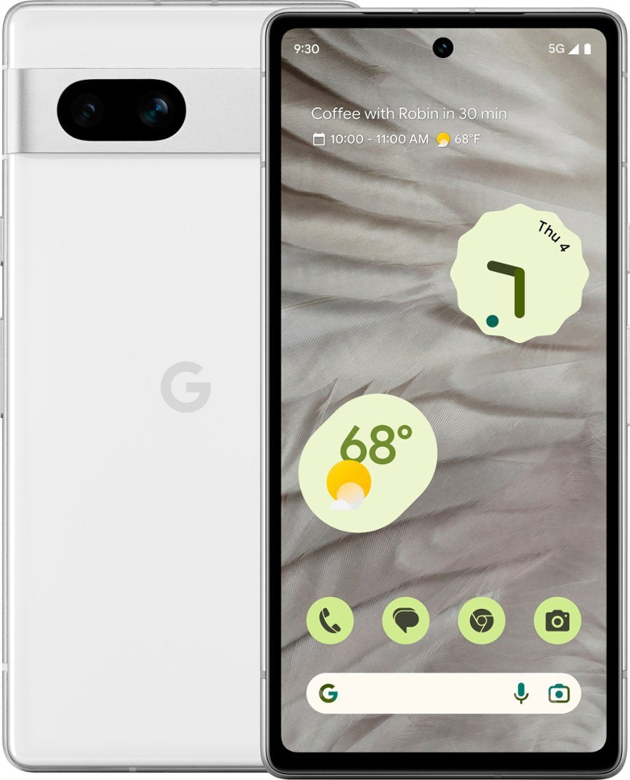 Google Pixel 7a 128GB (Unlocked) - Snow (Certified Refurbished)