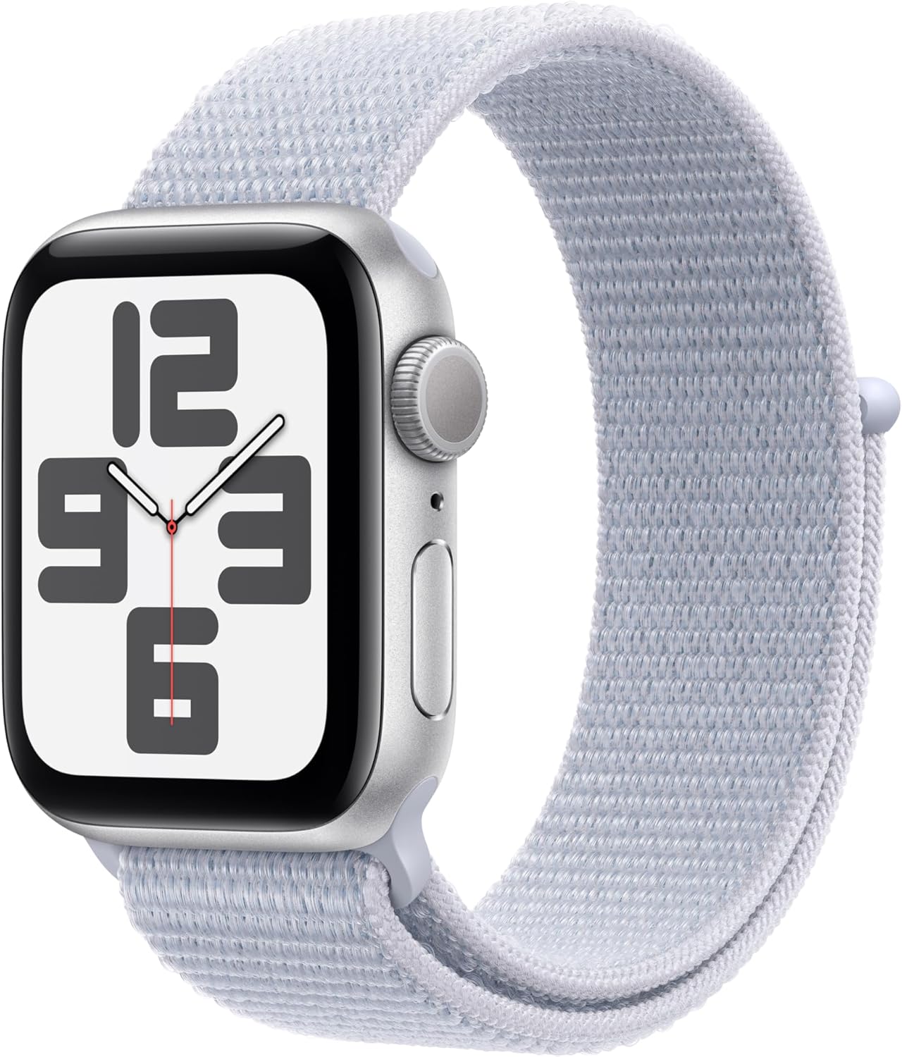 Apple Watch Series SE 2nd Gen (GPS + LTE) 40MM Silver Aluminum Case Blue Cloud Sport Loop (Used)