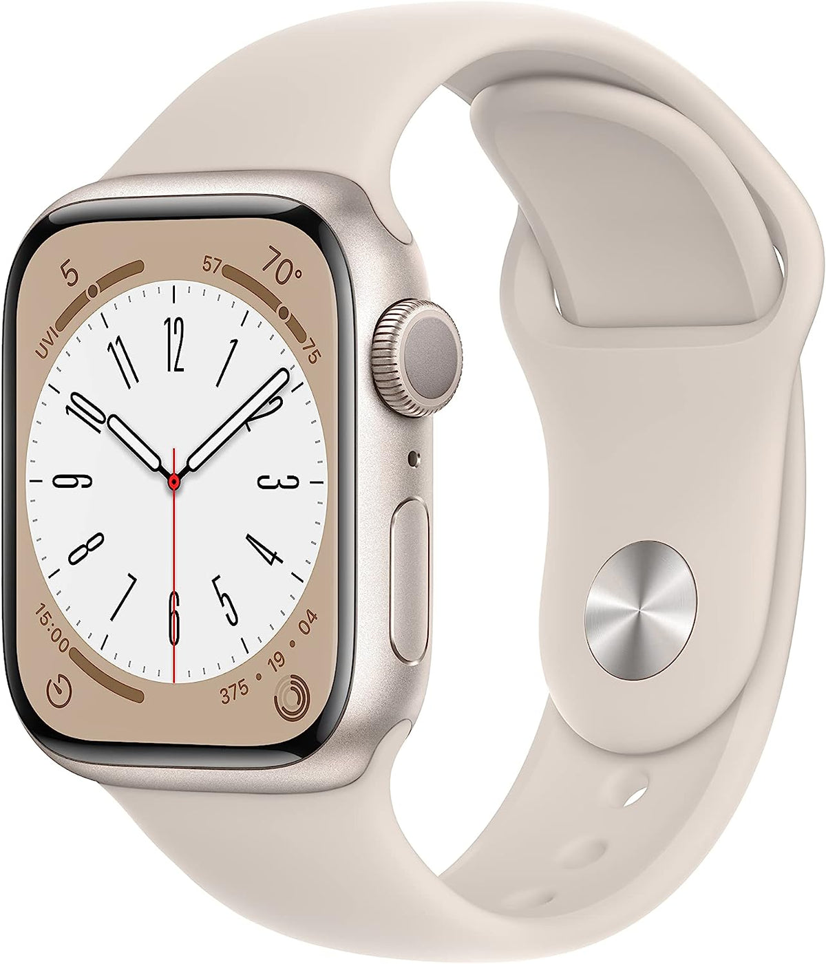 Apple Watch Series 8 (GPS) 41MM Starlight Aluminum Case & Starlight Sport Band (Pre-Owned)