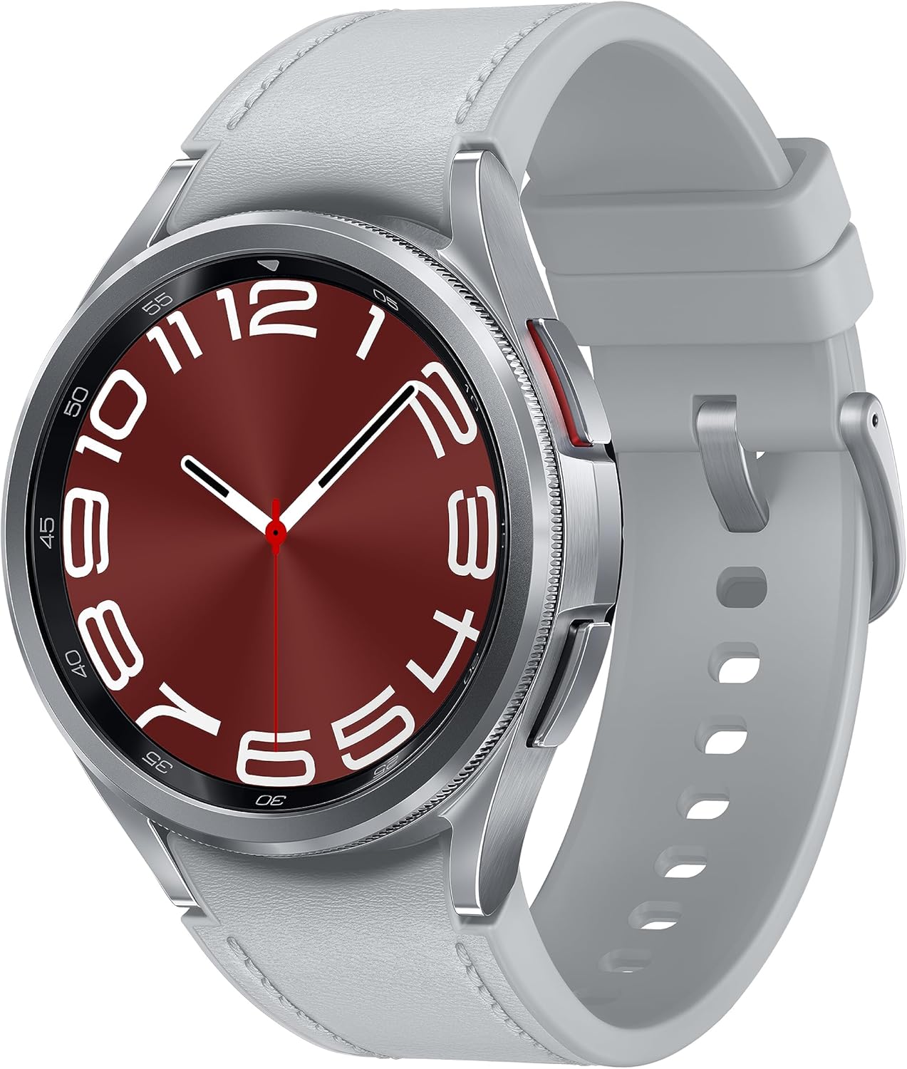 Samsung Galaxy Watch 6 Classic (Wifi + LTE) 43mm Silver Hybrid Eco-Leather Band (Pre-Owned)