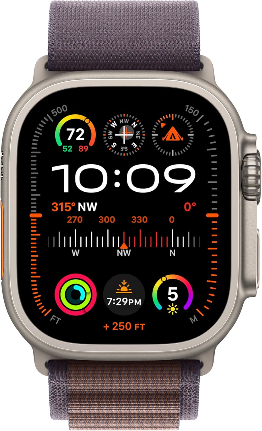 Apple Watch Ultra 2  (GPS + LTE) 49MM Titanium Case Indigo Alpine Loop (Refurbished)