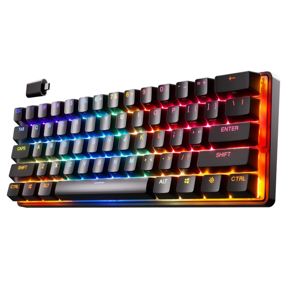 SteelSeries Apex Pro Mini 60% Wireless Mechanical Gaming Keyboard -  Black (Certified Refurbished)