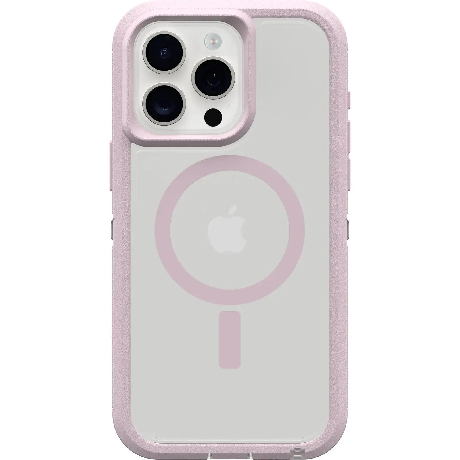 OtterBox DEFENDER SERIES XT Clear Case for iPhone 15 Pro - Mountain Frost (Clear / Pink) (Certified Refurbished)