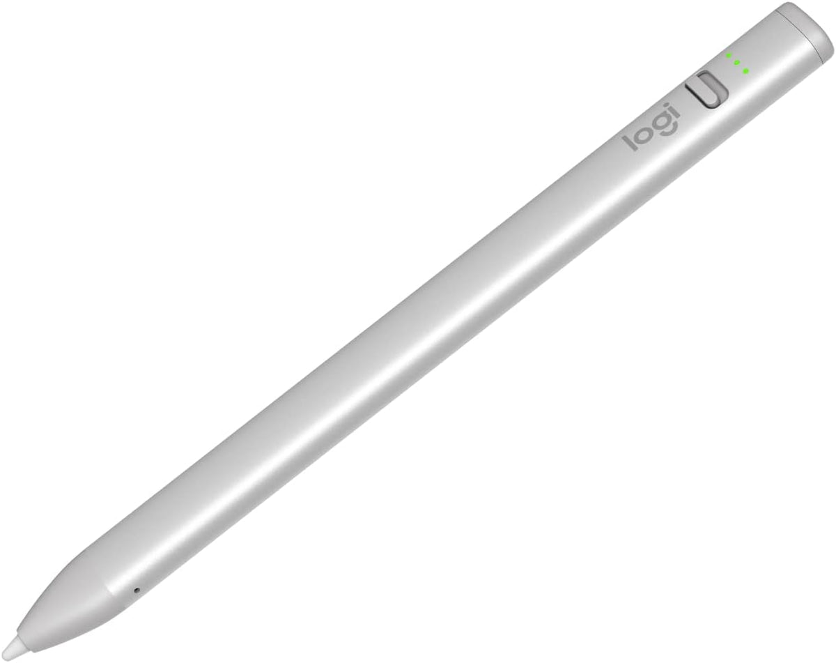 Logitech Crayon Digital Pencil for Select Apple iPad Tablets - USB C -  Mid Gray (Refurbished)