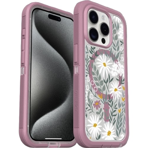 OtterBox DEFENDER SERIES XT case w/MagSafe for iPhone 15 Pro - Orchid Advice (77-93276) - Refurbished