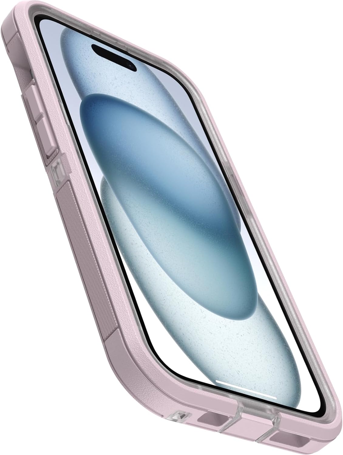 OtterBox DEFENDER SERIES XT Case for iPhone 15 - Mountain Frost (Clear / Pink) (Certified Refurbished)