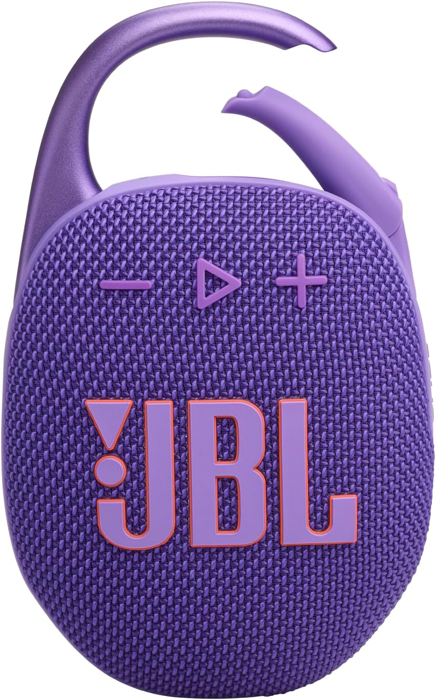 JBL CLIP 5 Portable Bluetooth Speaker - Purple (Certified Refurbished)
