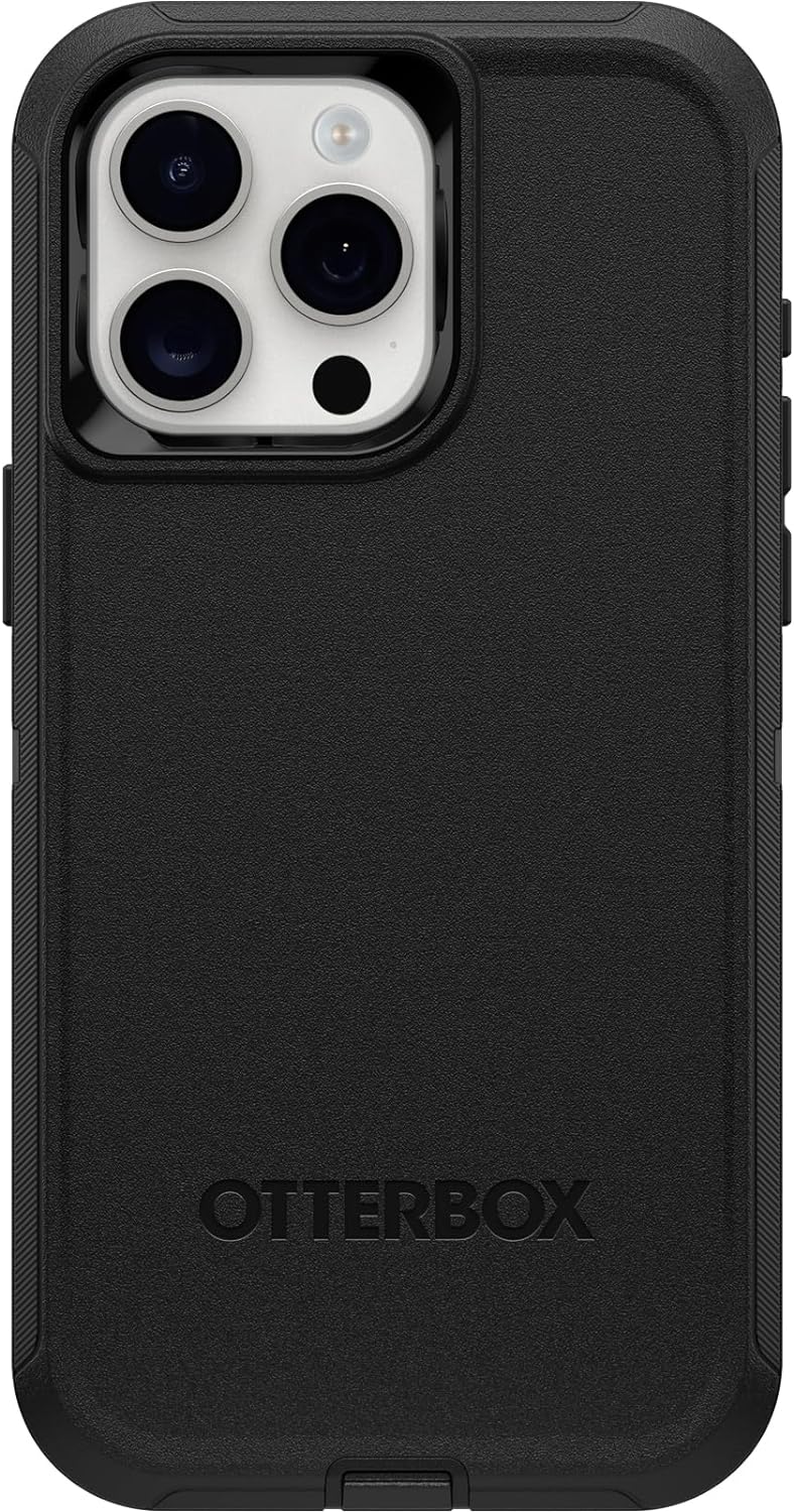 OtterBox DEFENDER SERIES Case for iPhone 15 Pro Max - Black (Certified Refurbished)