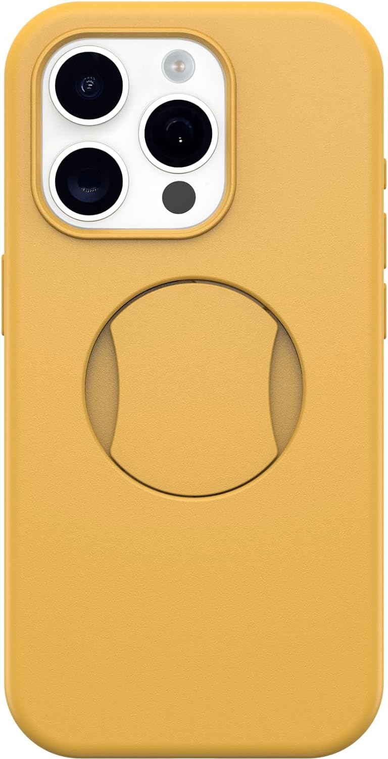 OtterBox OtterGrip SYMMETRY SERIES Case for iPhone 15 Pro Max - Aspen Gleam 2.0 (Yellow) (New)