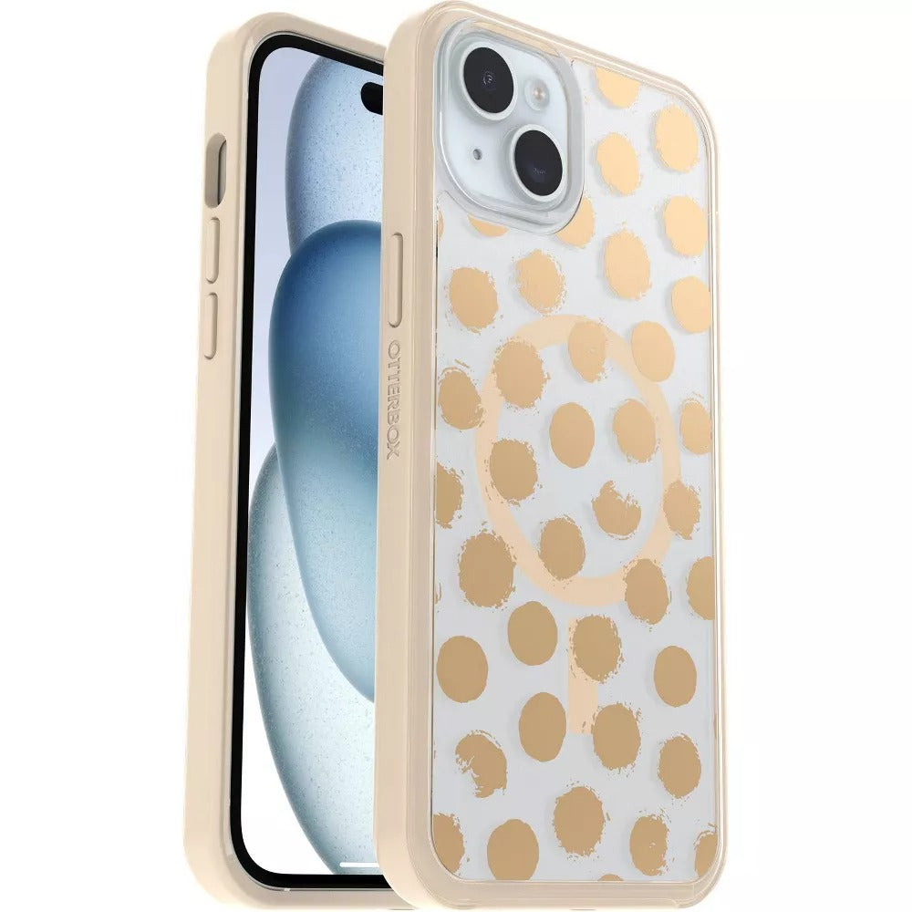 OtterBox SYMMETRY SERIES Clear Case for iPhone 15 Plus/14 Plus - Dotting Around (Certified Refurbished)