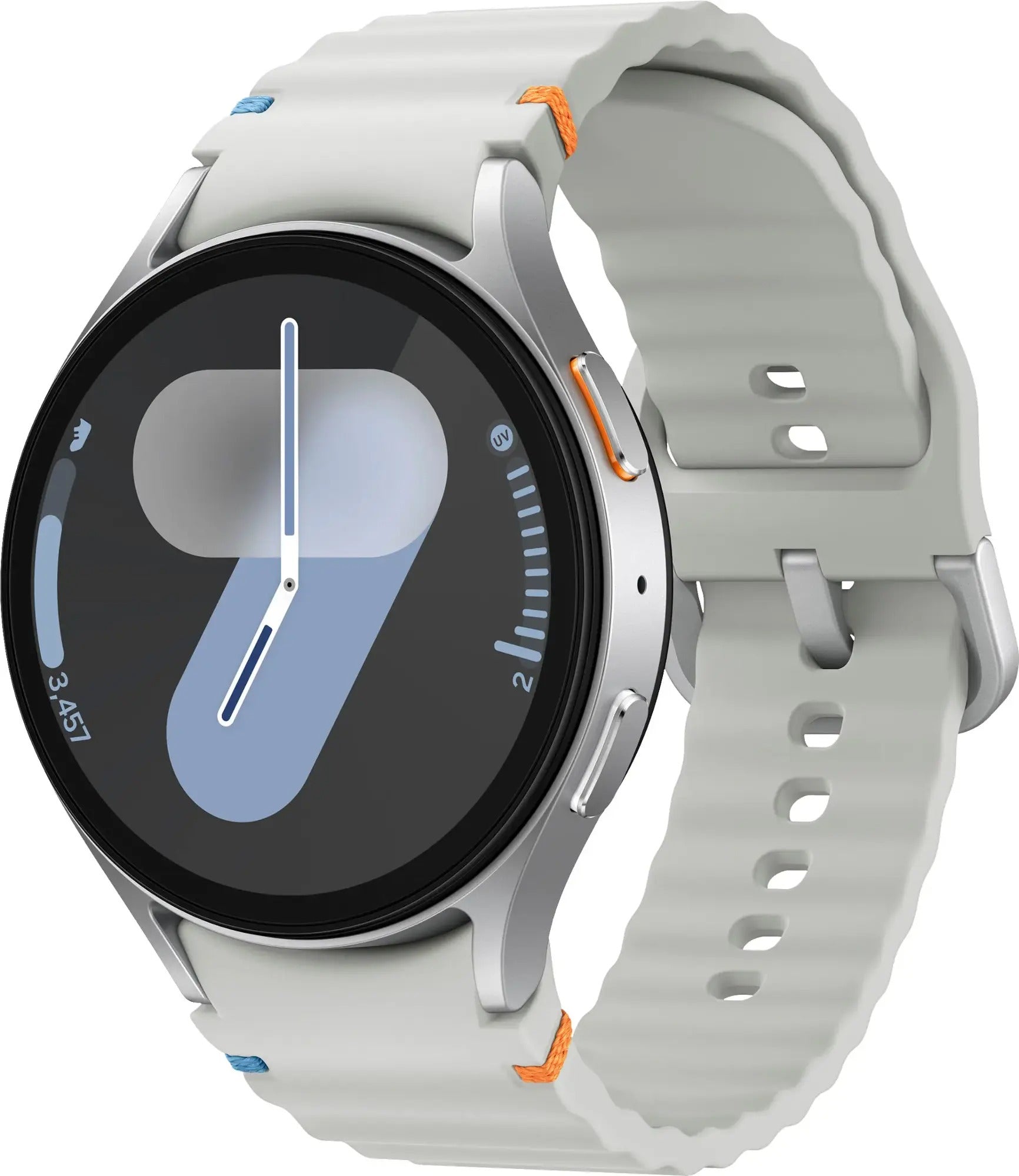 Samsung Galaxy Watch 7 44mm (4G LTE + Wifi)  Silver Silver Sport Band (Certified Refurbished)