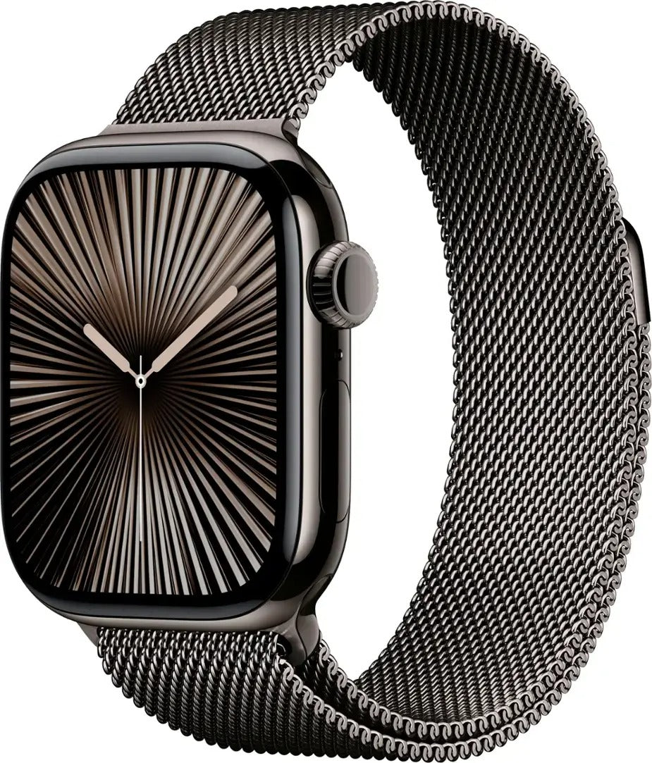 Apple Watch Series 10 (GPS+LTE) 42MM Slate Titanium Case Slate Milanese Loop (Refurbished)