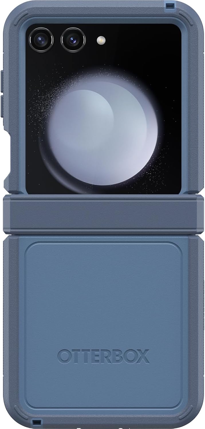 OtterBox DEFENDER SERIES XT Case for Samsung Galaxy Z Flip5 - Baby Blue Jeans (Blue) (Renewed)