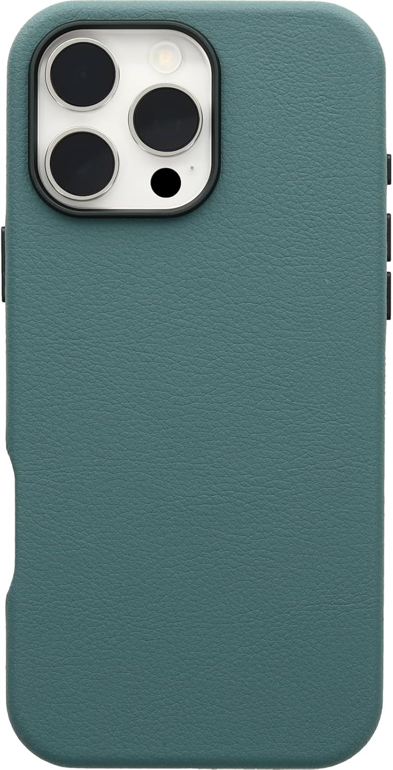 OtterBox SYMMETRY SERIES Cactus Leather Case for iPhone 16 Pro Max - Sagebrush (Green) (Certified Refurbished)