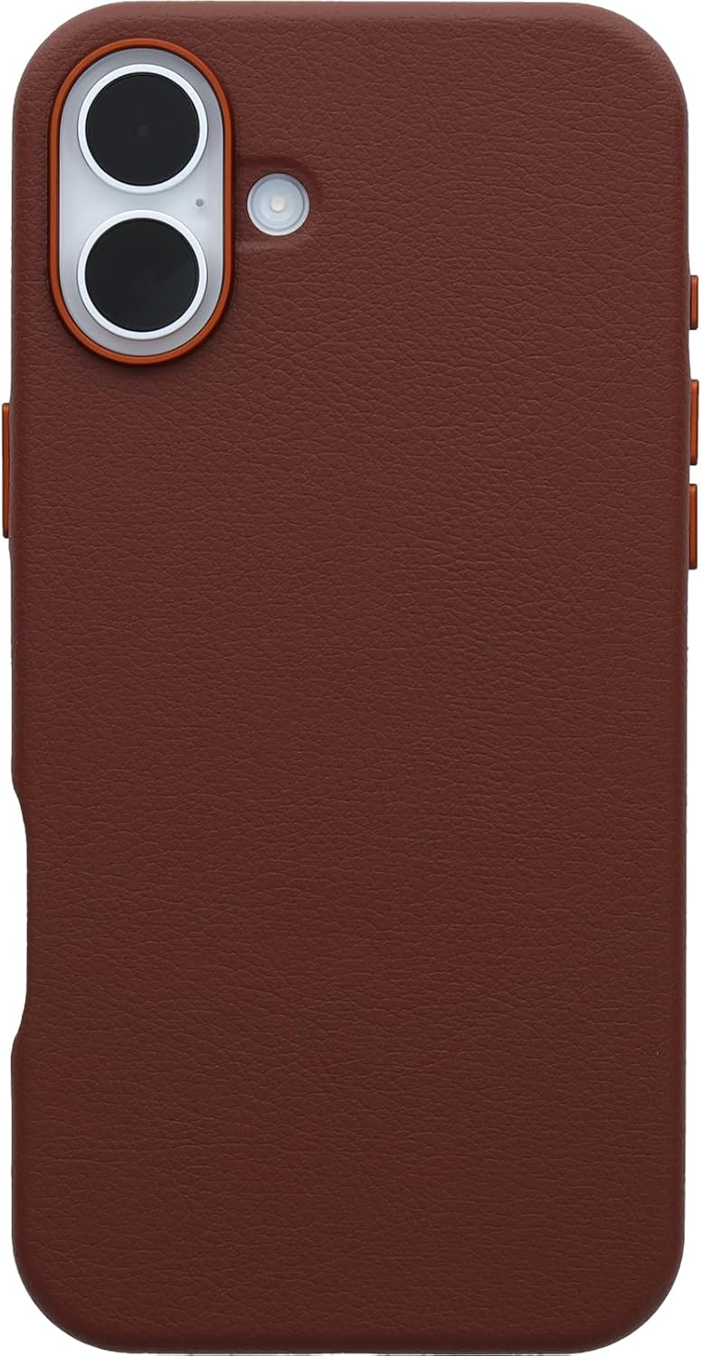 OtterBox SYMMETRY SERIES Cactus Leather Case for iPhone 16 Plus - Rich Adobe (Brown) (Certified Refurbished)