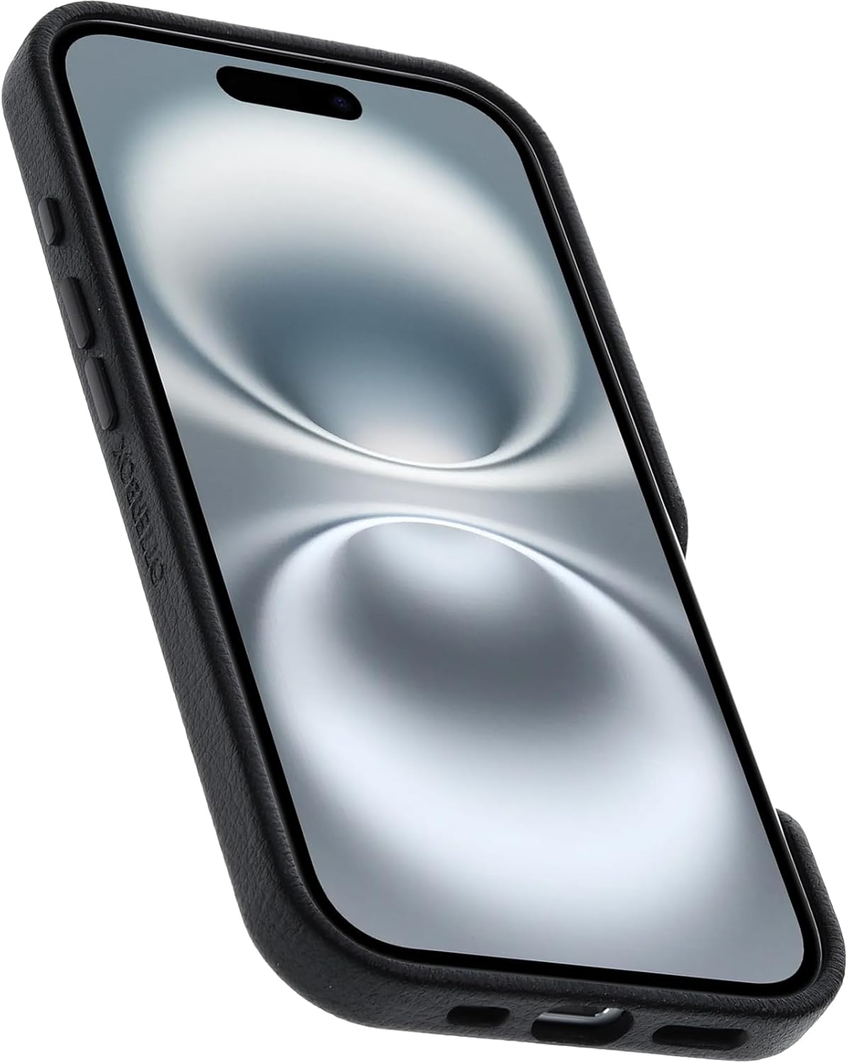 OtterBox SYMMETRY SERIES Cactus Leather Case for iPhone 16 Plus - Noir Ash (Black) (Certified Refurbished)