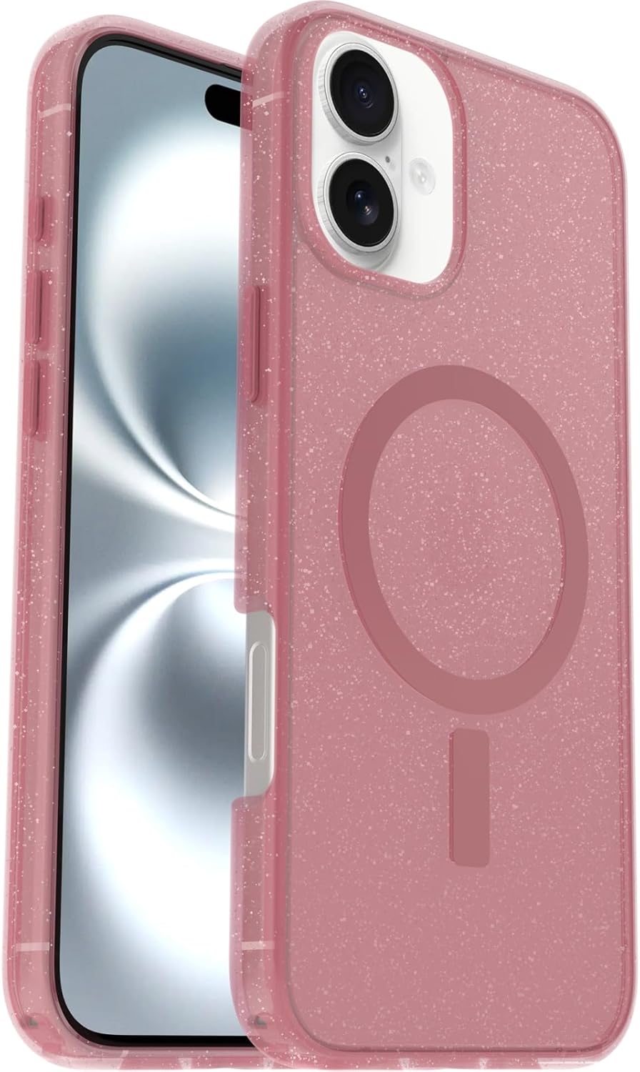 OtterBox SYMMETRY SERIES Clear Case for iPhone 16 Plus - Foxberry (Pink) (Certified Refurbished)