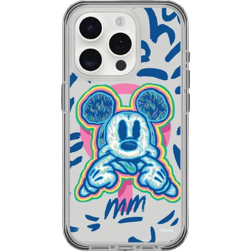 OtterBox SYMMETRY SERIES Case for Apple iPhone 15 Pro - Pop Mickey (Clear / Blue) (Certified Refurbished)