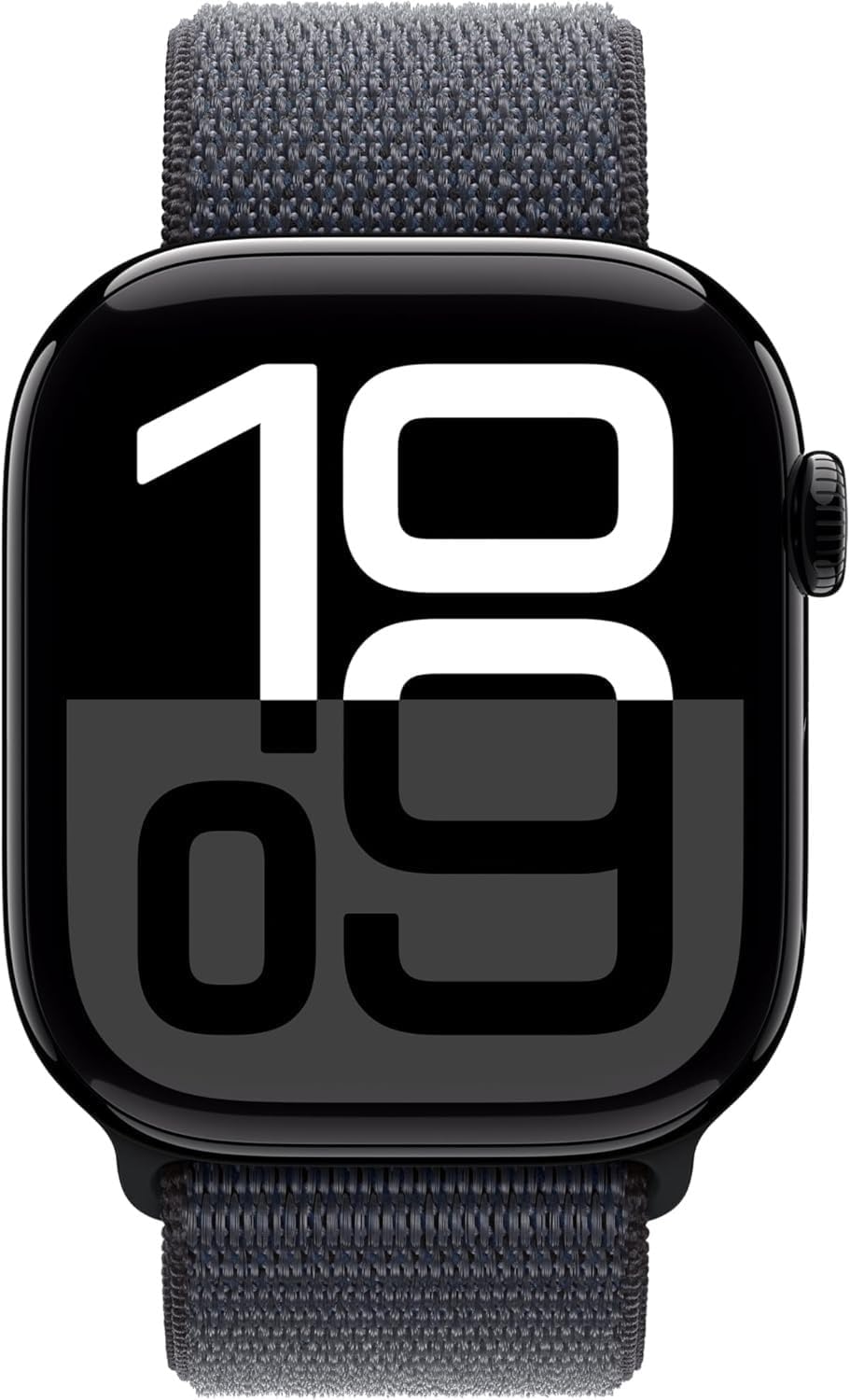 Apple Watch Series 10 (GPS) 42MM Jet Black Aluminum Case Ink Sport Loop (Refurbished)