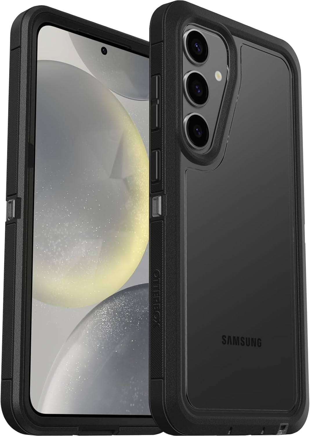OtterBox DEFENDER SERIES XT Clear Case for Galaxy S24+ - Dark Side (Certified Refurbished)