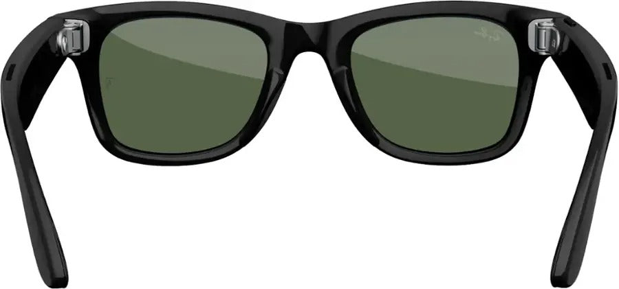 Ray-Ban Meta Wayfarer Meta Shiny Black AI Glasses with Green Lenses (Refurbished)