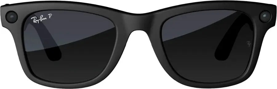 Ray-Ban Meta Wayfarer Matte Black AI Regular Glasses with Gradient Graphite (Polarized) (Refurbished)