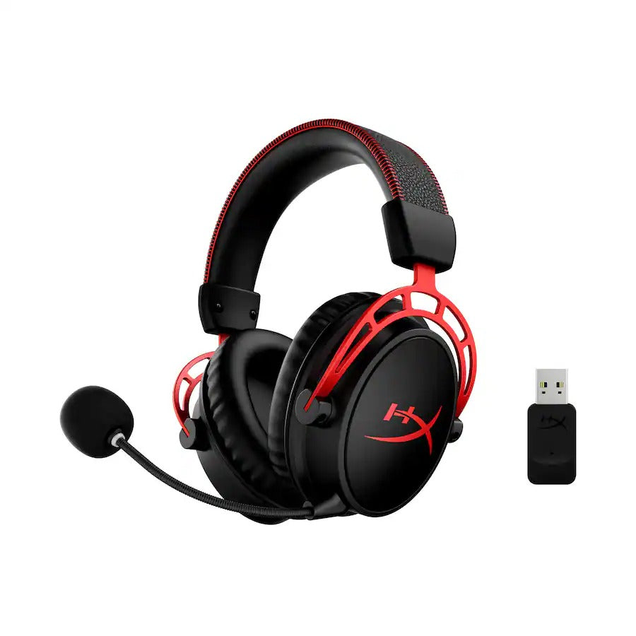 HyperX Cloud Alpha Wireless Gaming Headset for PC, PS5, and PS4 - Red (Certified Refurbished)