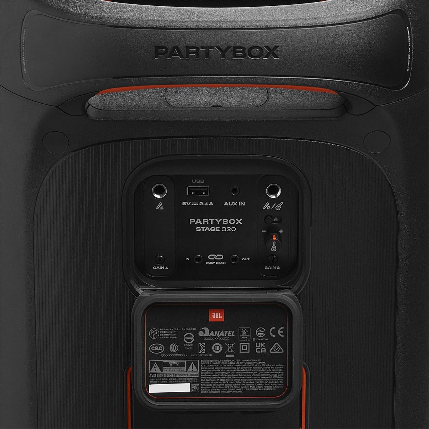 JBL PartyBox Stage 320 Portable Wireless Party Speaker - Black (Certified Refurbished)