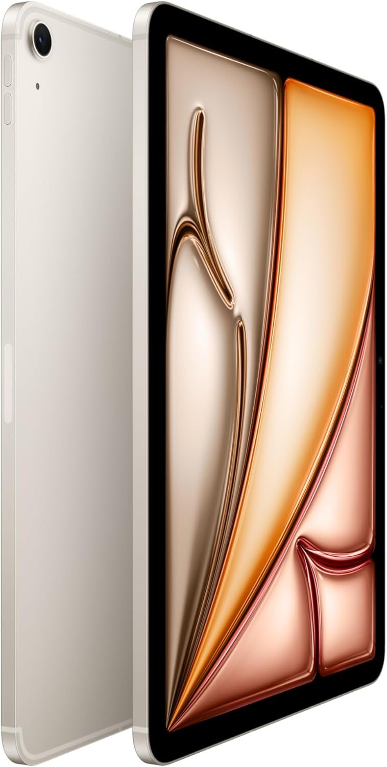 Apple iPad Air (7th Gen, 11", M3) 128GB (Wifi + Unlocked LTE) - Starlight (Refurbished)