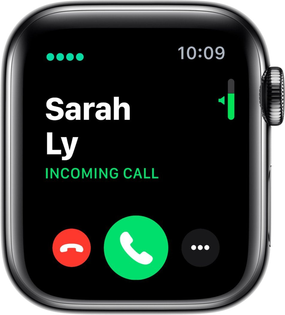 Apple Watch Series 4 (GPS + LTE ) 40MM Black Stainless Steel Case and Sport Band (Pre-Owned)
