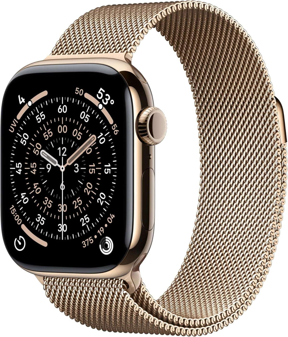 Apple Watch Series 11 (GPS + LTE) 42MM Gold Titanium Case Gold Milanese Loop (Pre-Owned)