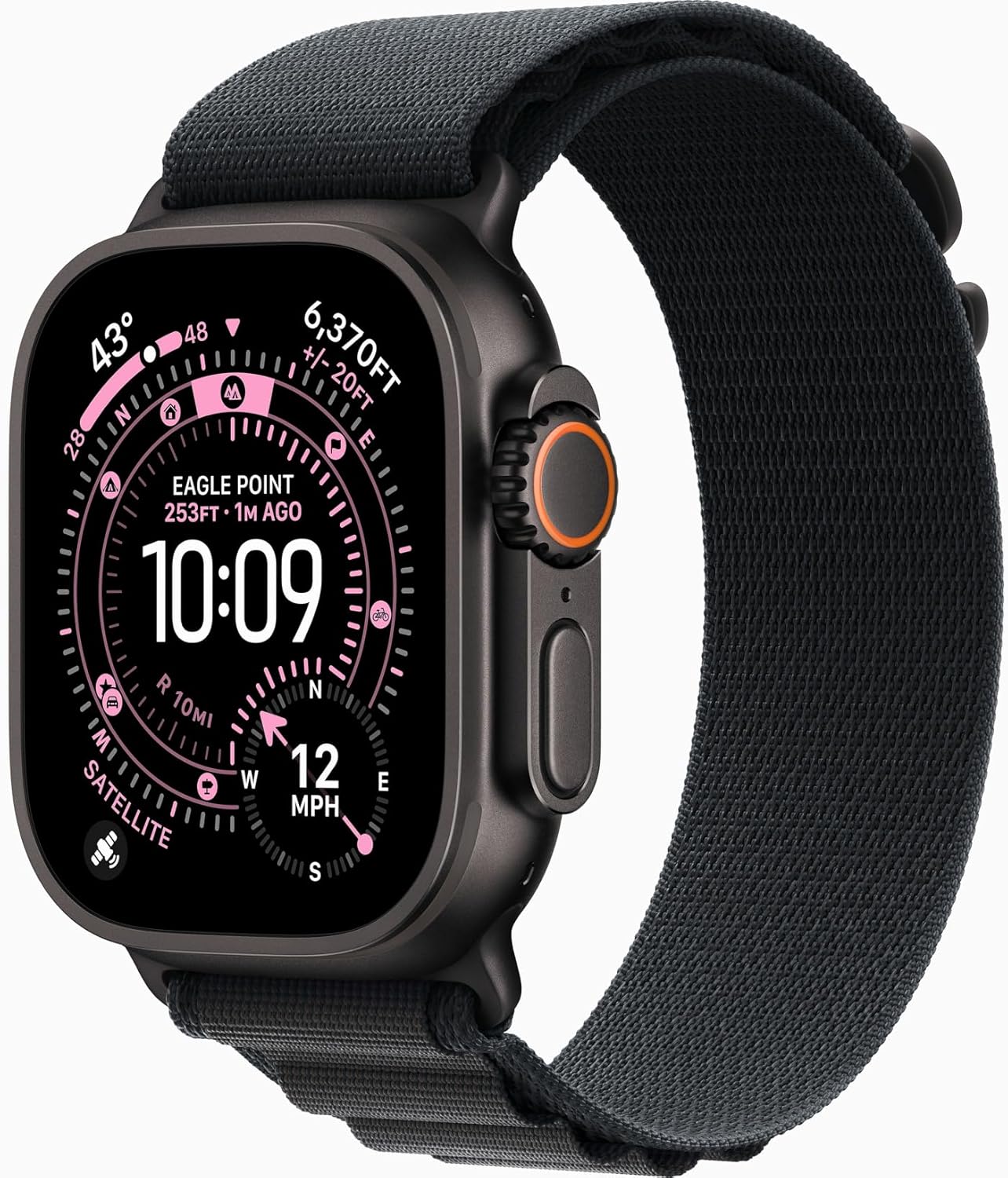 Apple Watch Ultra 3 (GPS + LTE) 49MM Black Titanium Case Black Alpine Loop (Refurbished)