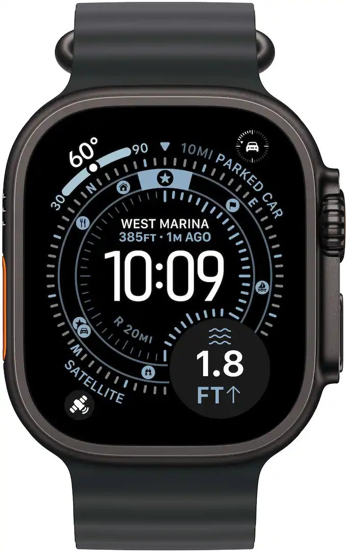 Apple Watch Ultra 3 (GPS + LTE) 49MM Black Titanium Case Black Ocean Band (Pre-Owned)