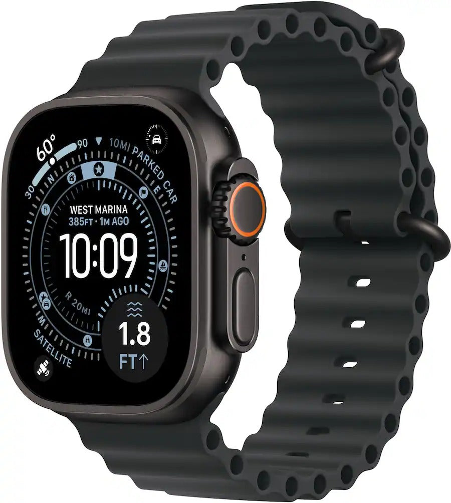 Apple Watch Ultra 3 (GPS + LTE) 49MM Black Titanium Case Black Ocean Band (Pre-Owned)