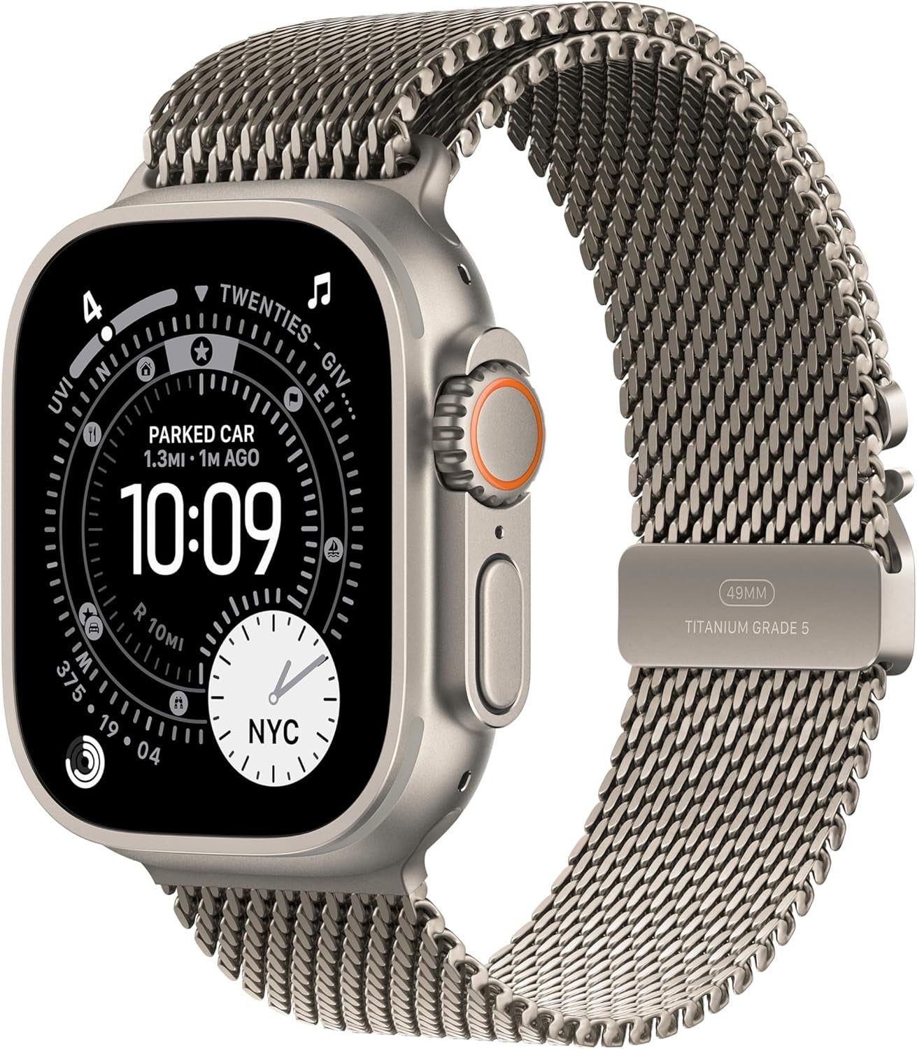 Apple Watch Ultra 3 (GPS + LTE) 49MM Titanium Case Natural Titanium Milanese Loop (Renewed)